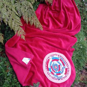 Toalha Azul/Vermelho/Branco
